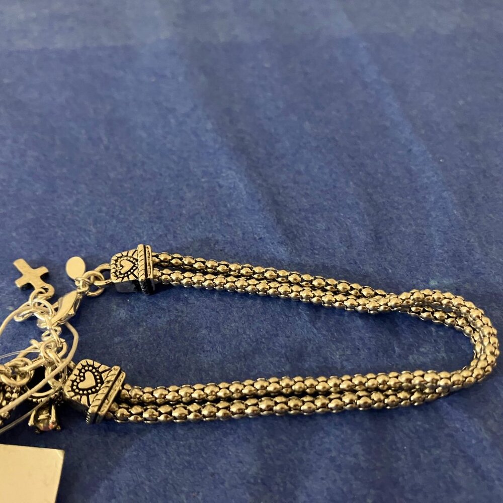 COPY - Premier Designs Silver Tone Charm Bracelet